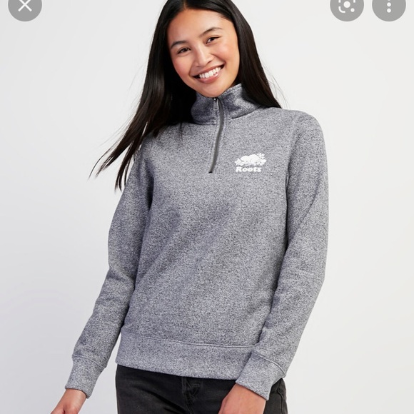 Roots original zip stein sweater - Picture 1 of 2